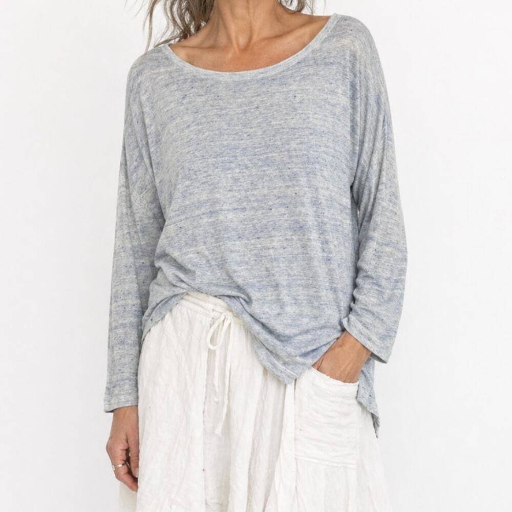 Patagonia Linen Sweater Sky Blue Crew Neck Size XS Lightweight Normcore Gorpcore